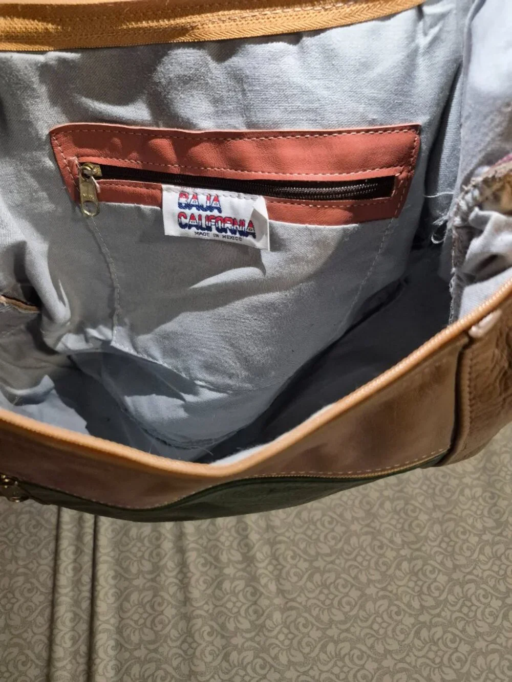 Vintage Baja California hobo bag
